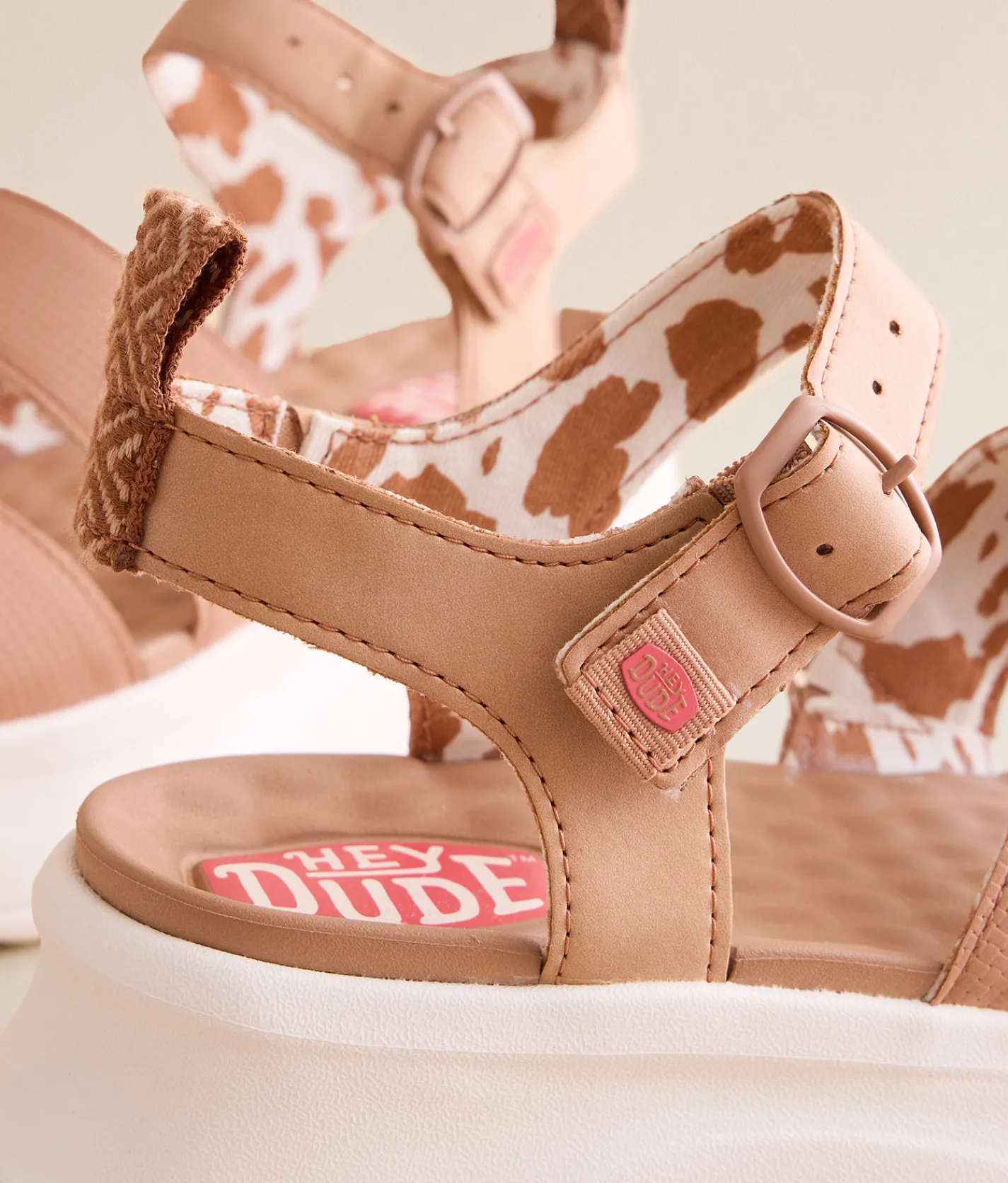 HEYDUDE™ Delray Buckle Classic Platform Sandal Tan