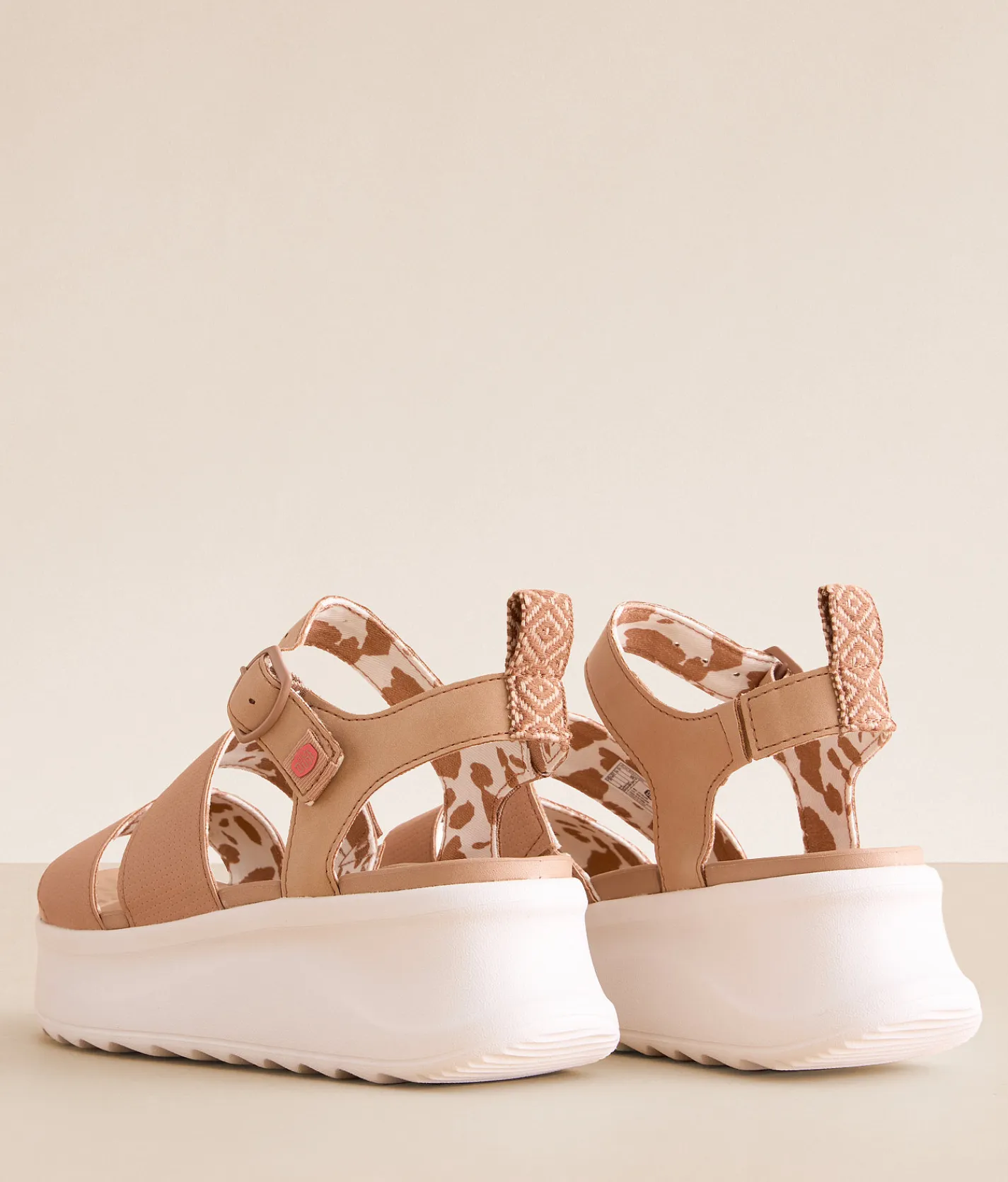 HEYDUDE™ Delray Buckle Classic Platform Sandal Tan
