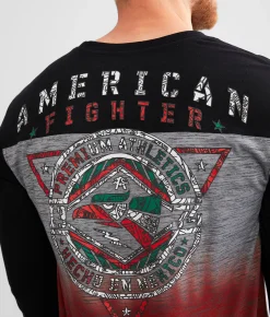 American Fighter Del Rio T-Shirt Black Heather Grey Discount