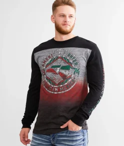 American Fighter Del Rio T-Shirt Black Heather Grey Discount