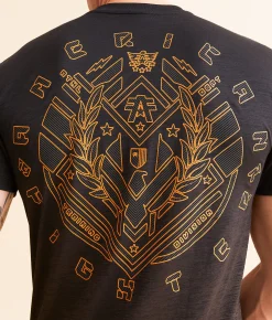 American Fighter Del Rosa T-Shirt Chocolate Brown Black Online