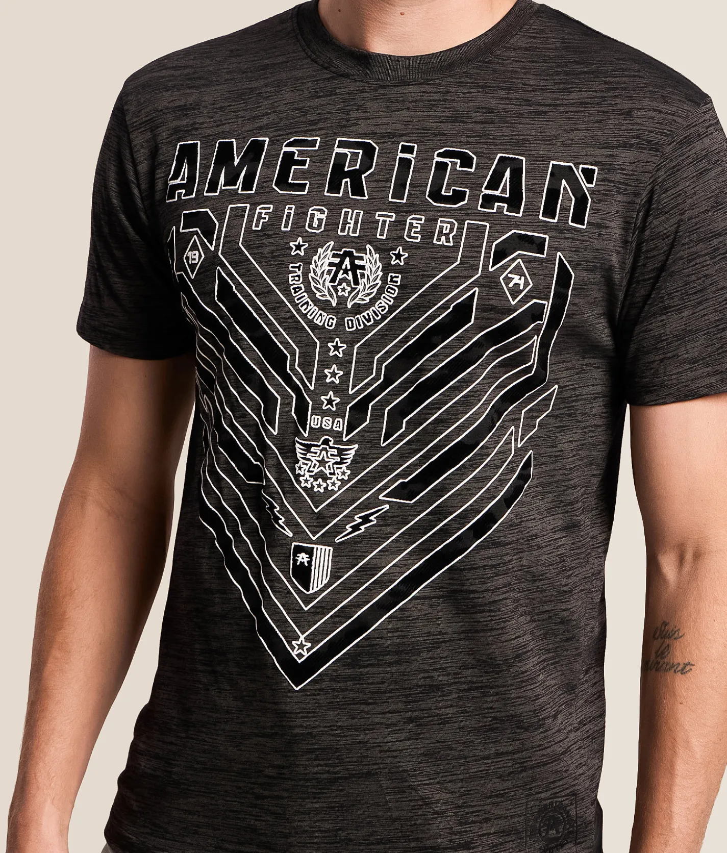 Tops|Graphic T-Shirts | American Fighter Deltona T-Shirt Black Mass