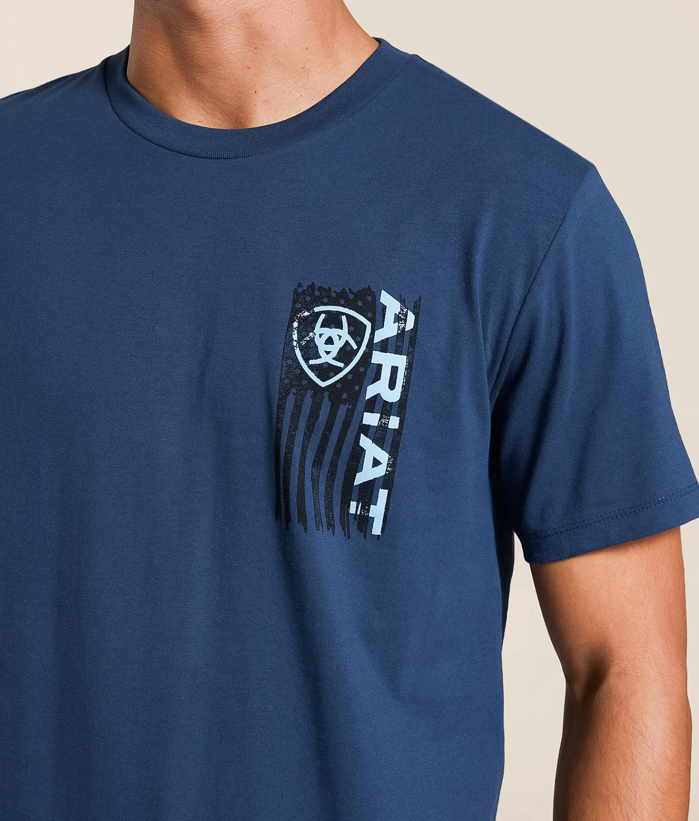 Tops|Graphic T-Shirts | Ariat Deluxe Shield T-Shirt Blue Dusk