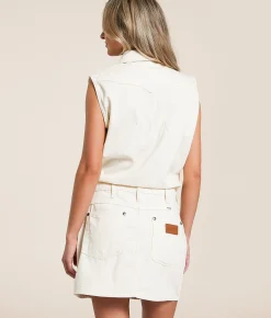 Dresses | Wrangler® Denim Mini Dress Natural