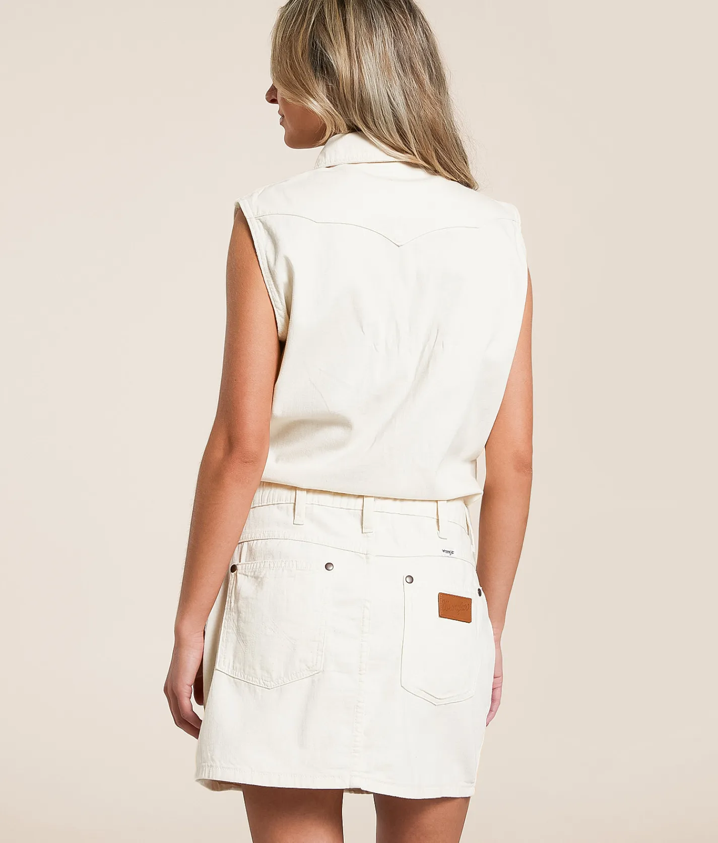 Dresses | Wrangler® Denim Mini Dress Natural
