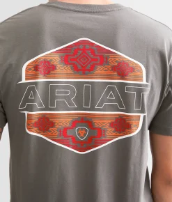 Graphic T-Shirts | Ariat Denim Ott T-Shirt Smoked Pearl