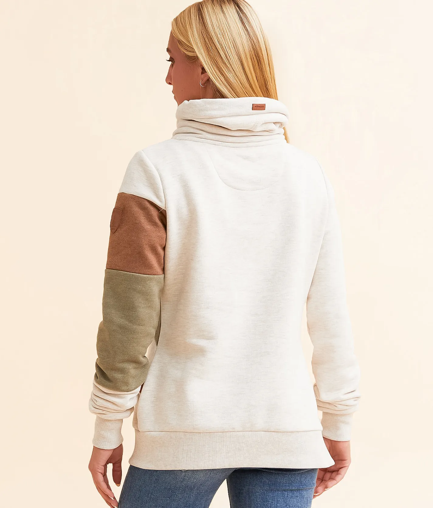 Wanakome Dera Pullover Heather Oatmeal Mix