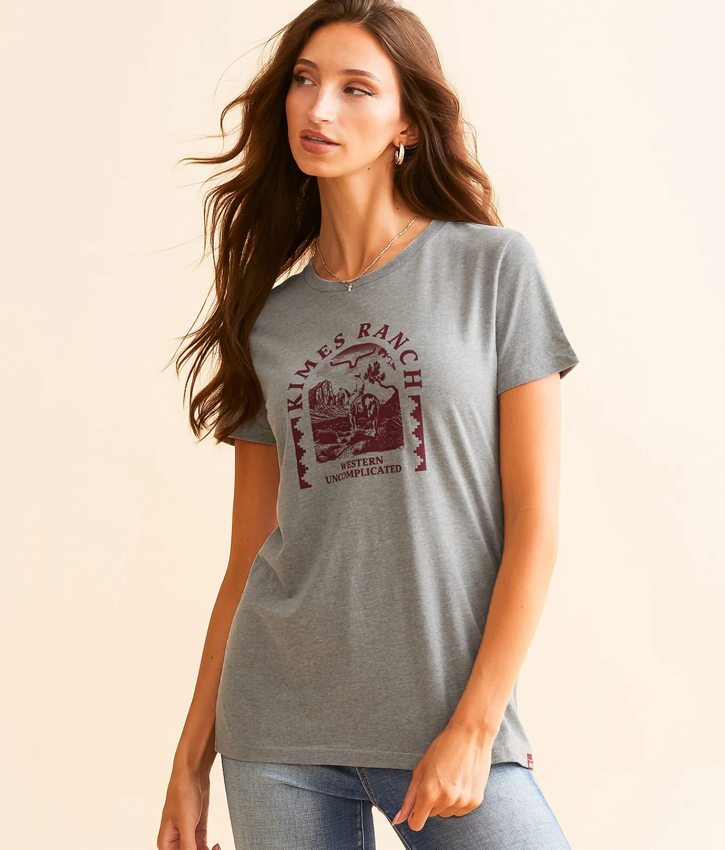 Kimes Ranch Desert Arch T-Shirt Dark Grey Heather Outlet