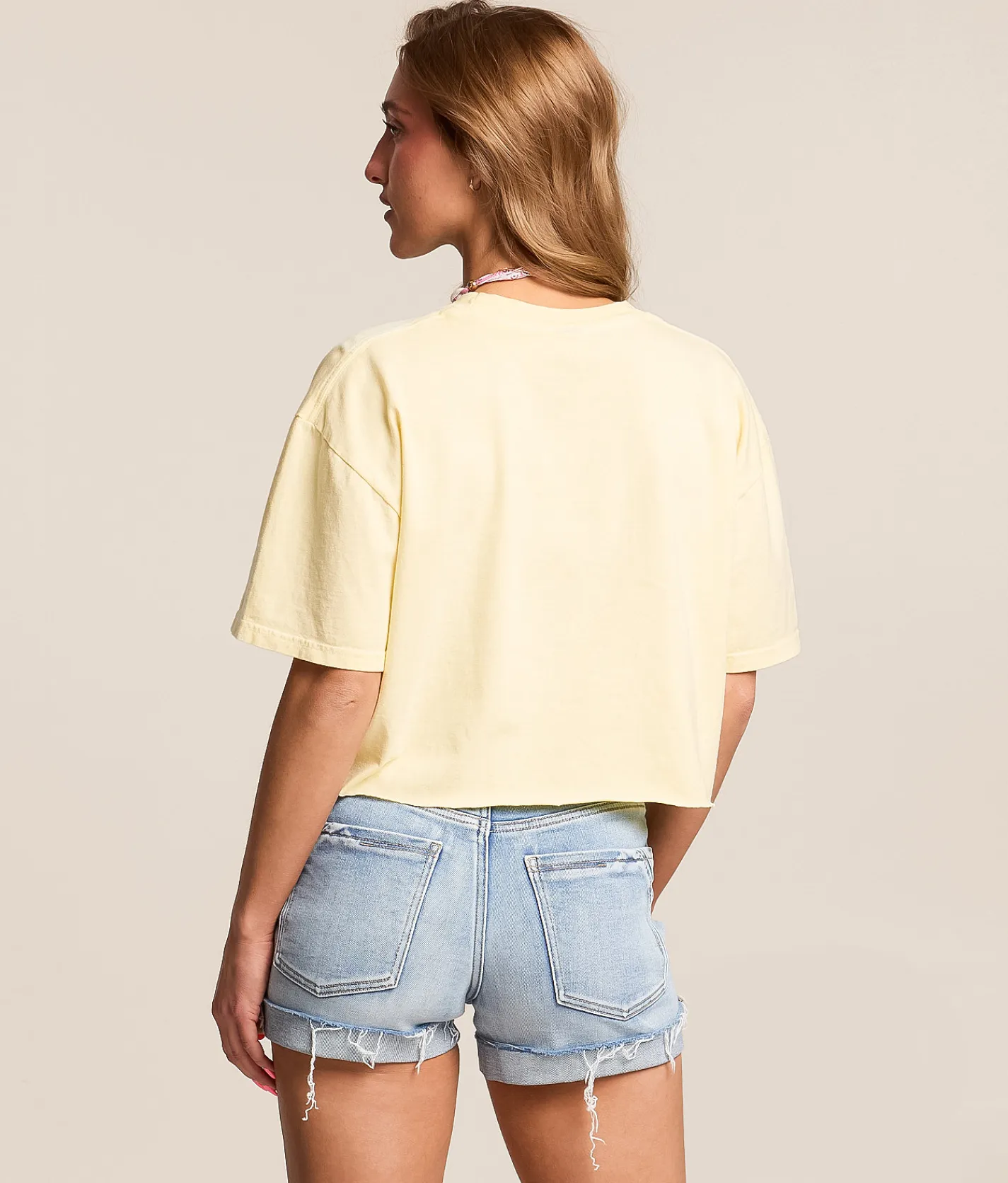 Reef Desert Cropped T-Shirt Mellow Yellow Mineral Was Discount
