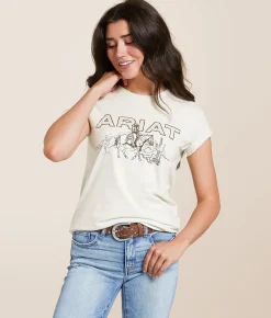 Ariat Desert Ride T-Shirt Putty Clearance