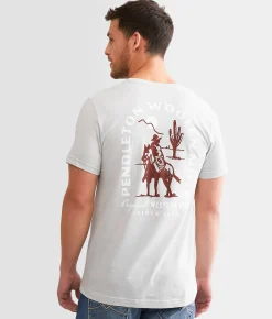 Pendleton Desert Trail Ride T-Shirt Silver Online