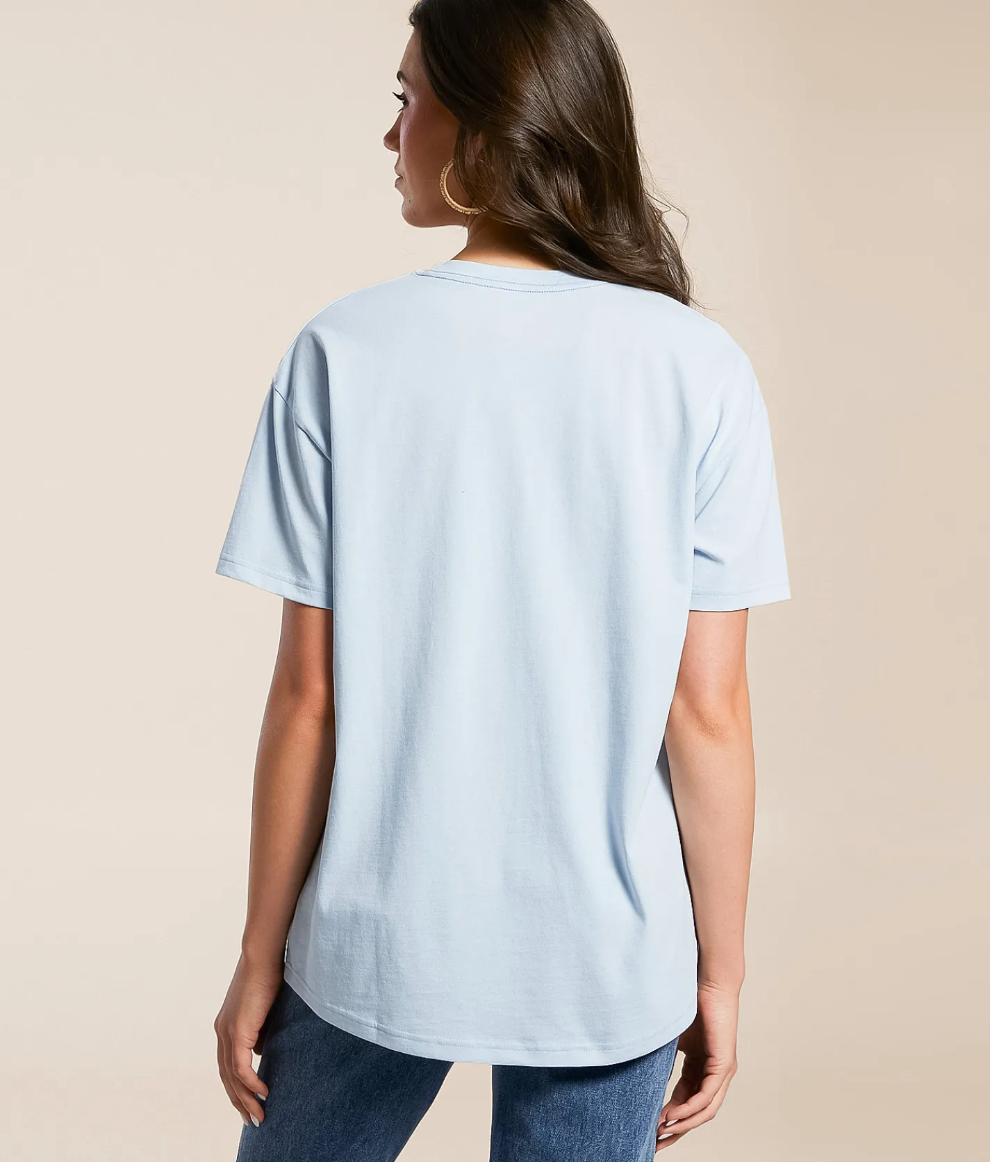 LIV Outdoor Desert Twilight Oversized T-Shirt Niagra Mist Hot