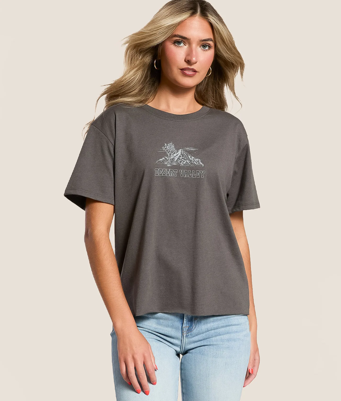 Modish Rebel Desert Valley T-Shirt Blackened Pearl Online