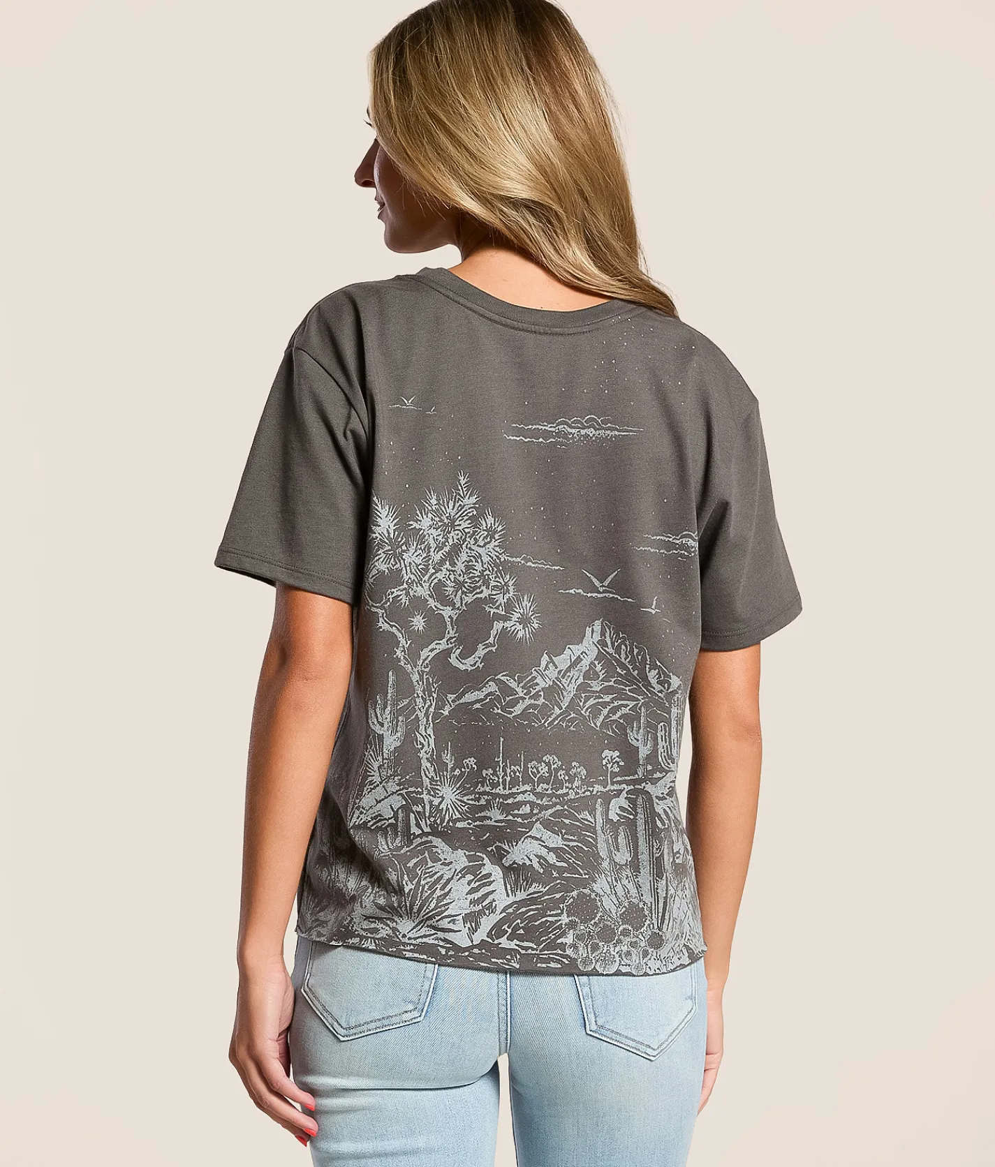 Modish Rebel Desert Valley T-Shirt Blackened Pearl Online