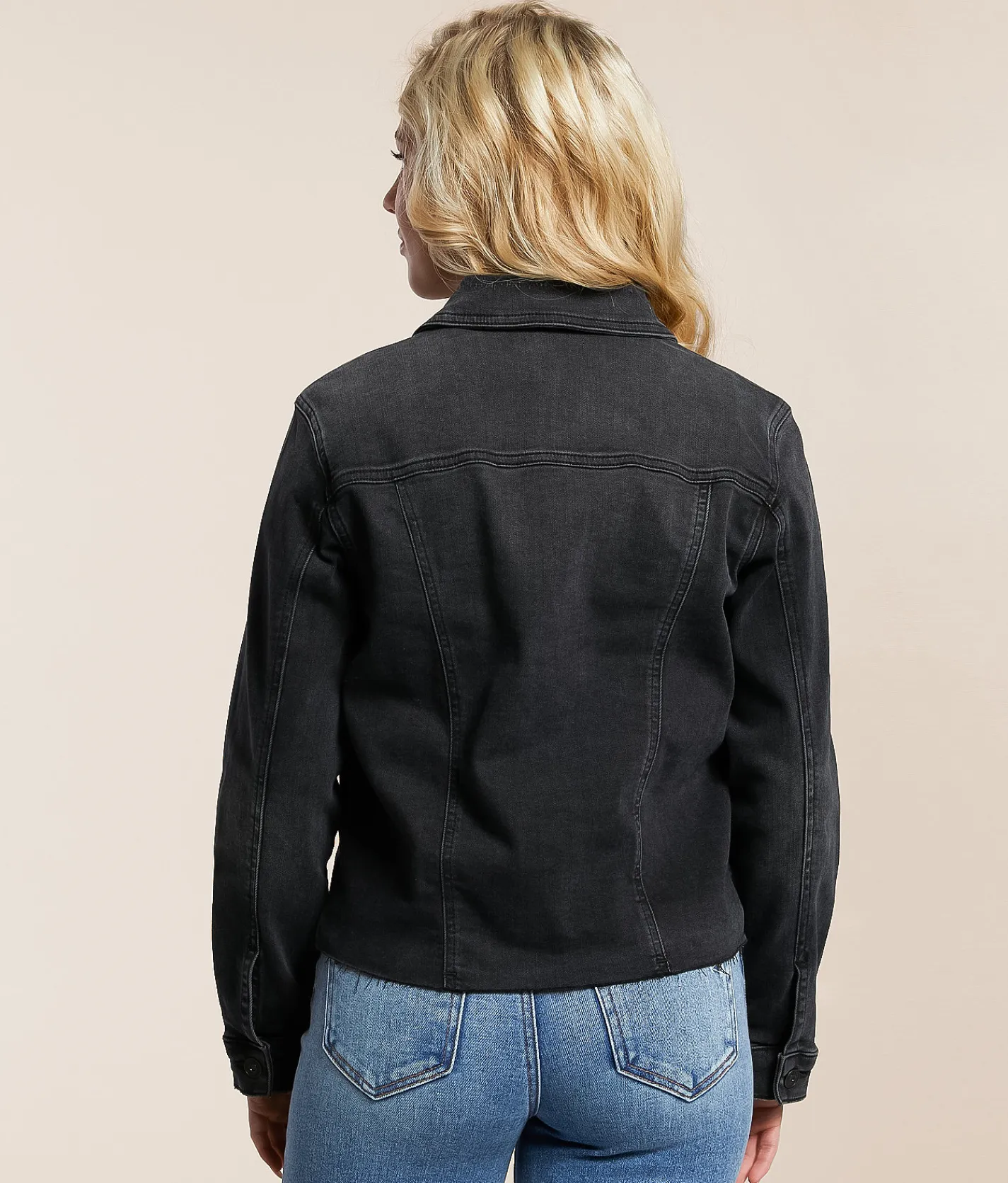 Tops|Coats & Jackets | HIDDEN Destructed Denim Stretch Jacket Washed Black