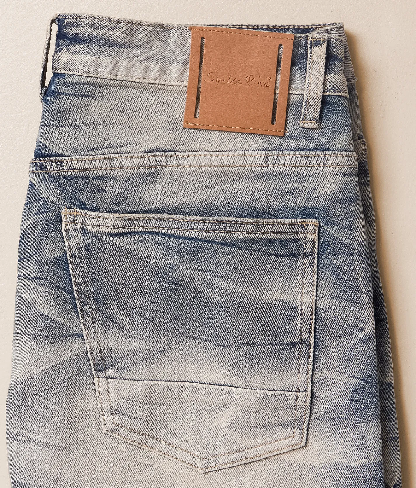 Smoke Rise® Destructed Stretch Short Farley Blue Clearance
