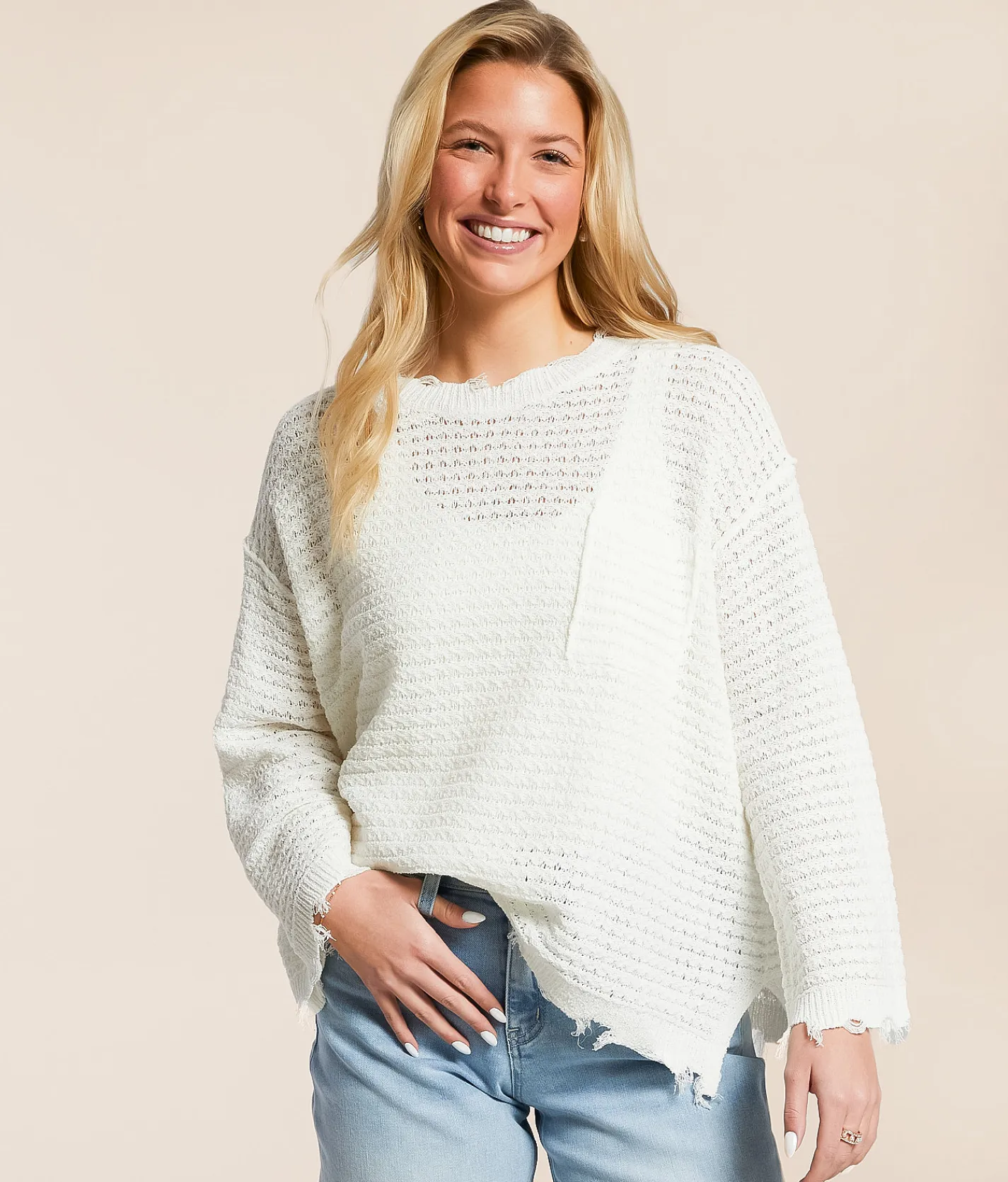 mittoshop Destructed Sweater Basil Sale