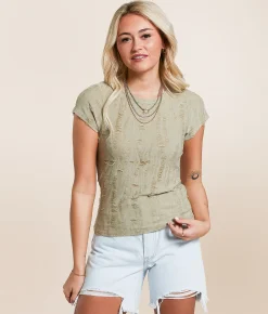 Gilded Intent Destructed Top Elm New