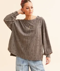 Tops | Gilded Intent Destructed Top Iron