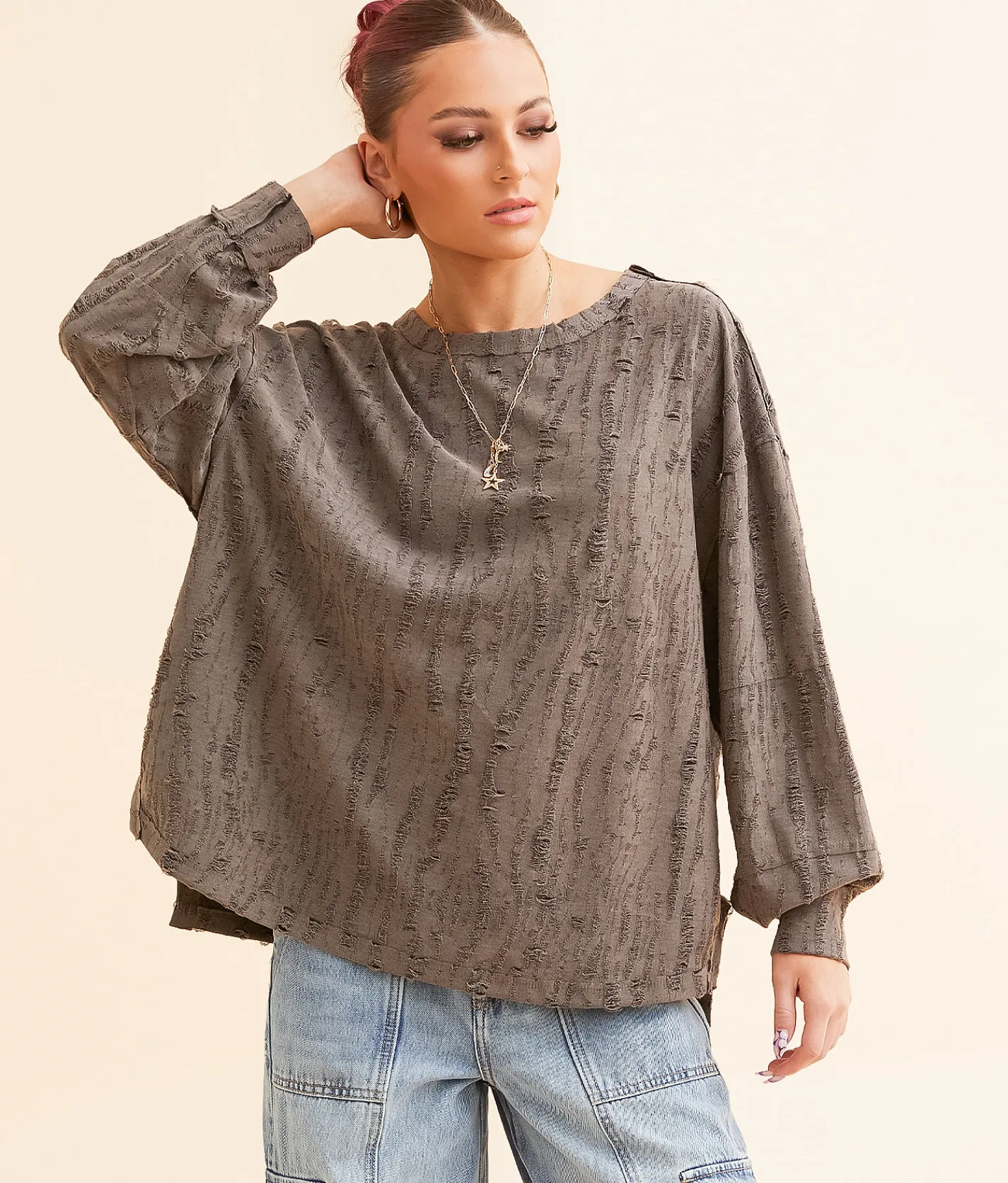 Tops | Gilded Intent Destructed Top Iron