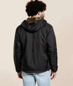 Tops|Coats & Jackets | Howitzer Detonate Reversible Hooded Jacket Black