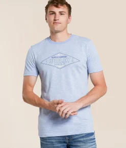 Hurley Diameter T-Shirt White Wedgewood