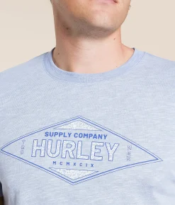 Hurley Diameter T-Shirt White Wedgewood