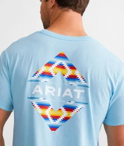 Ariat Diamond Canyon T-Shirt Sky Blue Heather Online