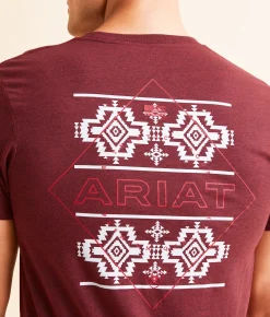 Ariat Diamond Doubler T-Shirt Crimson Black Heather