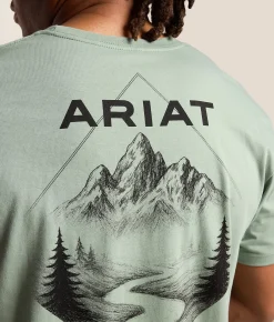 Tops|Graphic T-Shirts | Ariat Diamond Lands T-Shirt Lily Pad