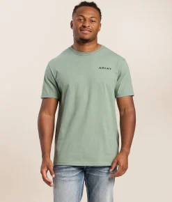 Tops|Graphic T-Shirts | Ariat Diamond Lands T-Shirt Lily Pad