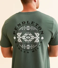 Graphic T-Shirts | Pendleton Diamond Peak Circle T-Shirt Pine