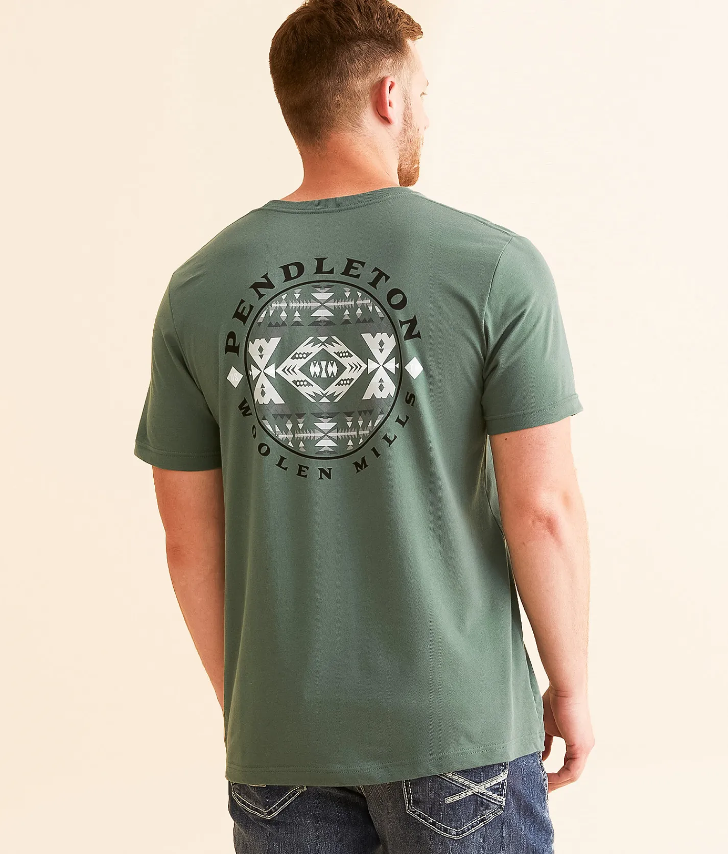 Graphic T-Shirts | Pendleton Diamond Peak Circle T-Shirt Pine