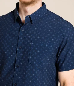 7Diamonds Diamond Seersucker Stretch Shirt Fog Online