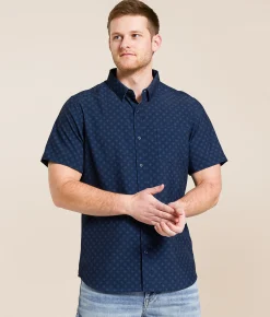 7Diamonds Diamond Seersucker Stretch Shirt Fog Online