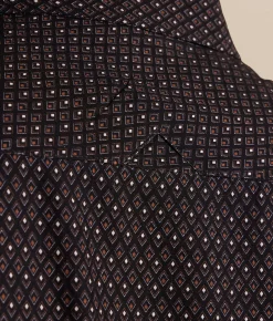 J.B. Holt Diamond Standard Performance Stretch Shirt Black Brown Hot