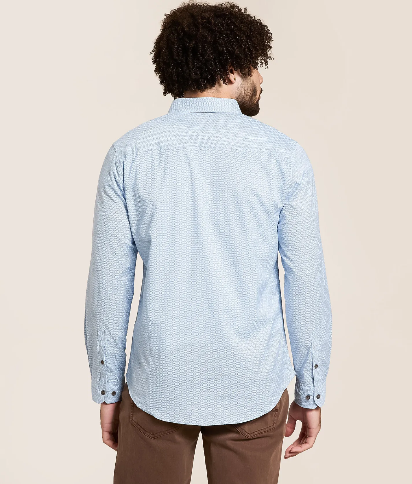 J.B. Holt Diamond Standard Stretch Shirt Light Blue Hot