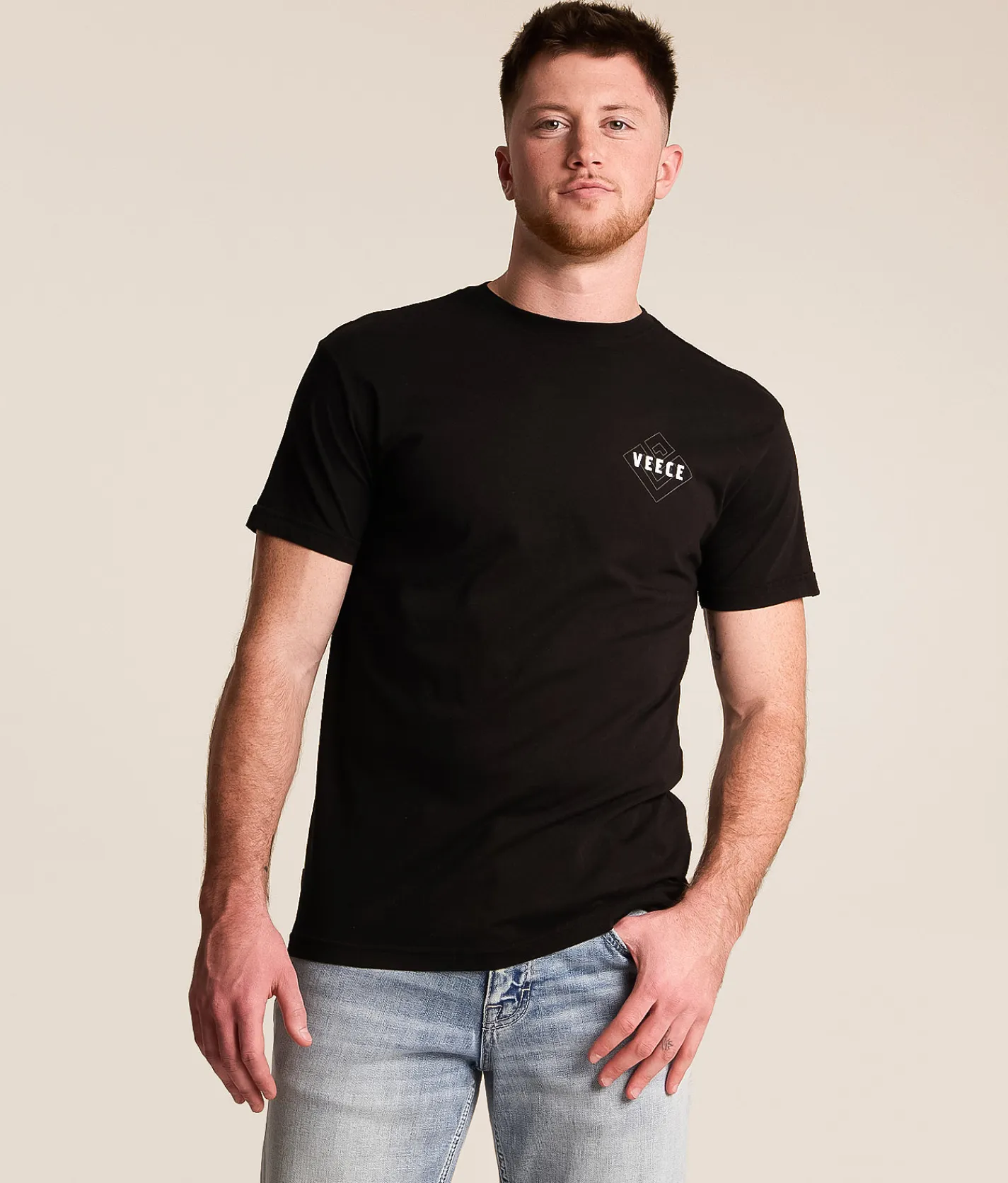 Tops|Graphic T-Shirts | Veece Diamond Tile T-Shirt Black