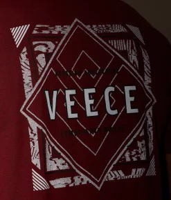 Veece Diamond Title II T-Shirt Red Black Clearance