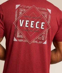 Veece Diamond Title II T-Shirt Red Black Clearance