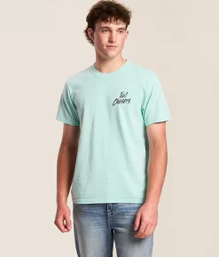 Graphic T-Shirts | Tail Chasers Club Diamond T-Shirt Waterspout Pigment Dye