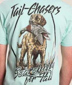 Tail Chasers Club Diamond T-Shirt Waterspout Pigment Dye Best