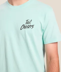 Tail Chasers Club Diamond T-Shirt Waterspout Pigment Dye Best