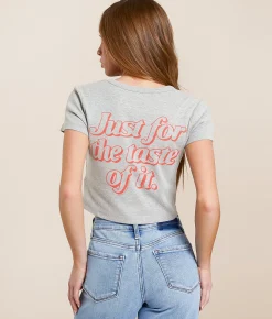 Junkfood Diet Coke Cropped Baby T-Shirt Heather Grey Best
