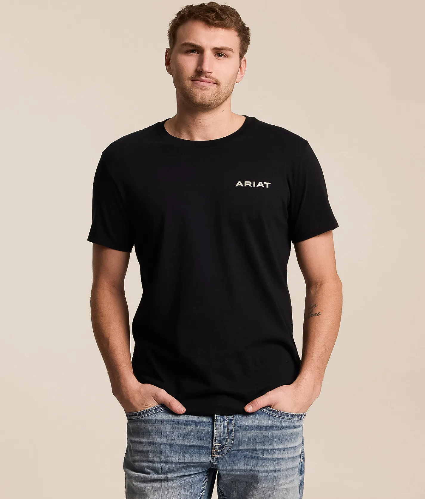 Ariat Digibias Flag T-Shirt Black New