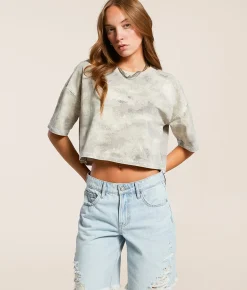 Tops | Gilded Intent Digi Cropped T-Shirt Camo