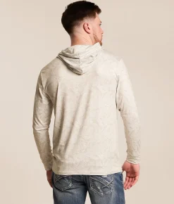 Tops|Activewear | BURLEBO Digi Camo Performance Hoodie Digi Camo Ivory