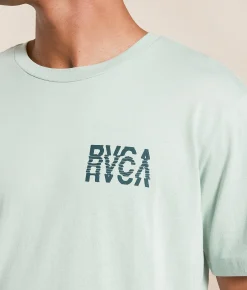 Tops|Graphic T-Shirts | RVCA Disrupt T-Shirt Blue Haze