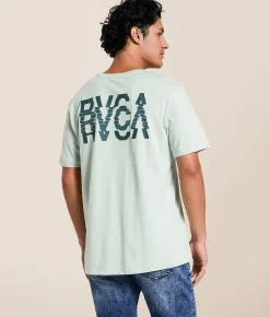 Tops|Graphic T-Shirts | RVCA Disrupt T-Shirt Blue Haze