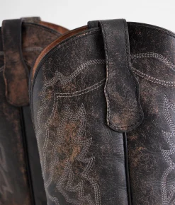 Shoes | Circle G by Corral Distressed Leather Cowboy Boot Black